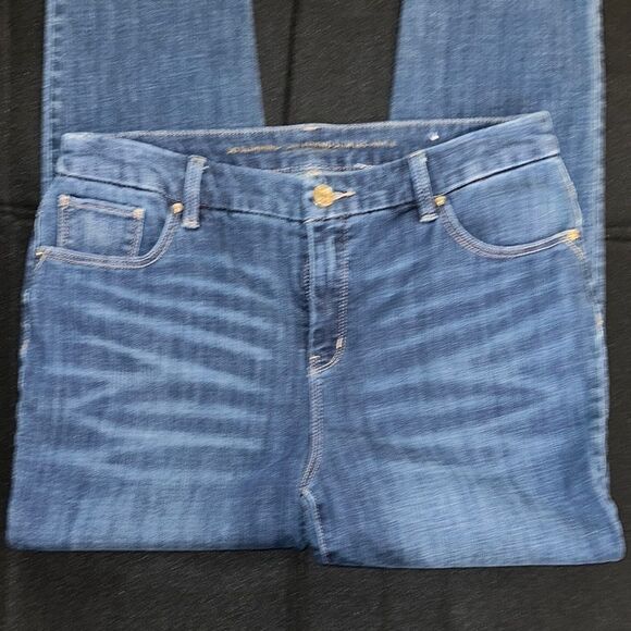 Chico’s So Slimming Classic Girlfriend Distressed  Women's Jeans Size Large-2 - Picture 3 of 12